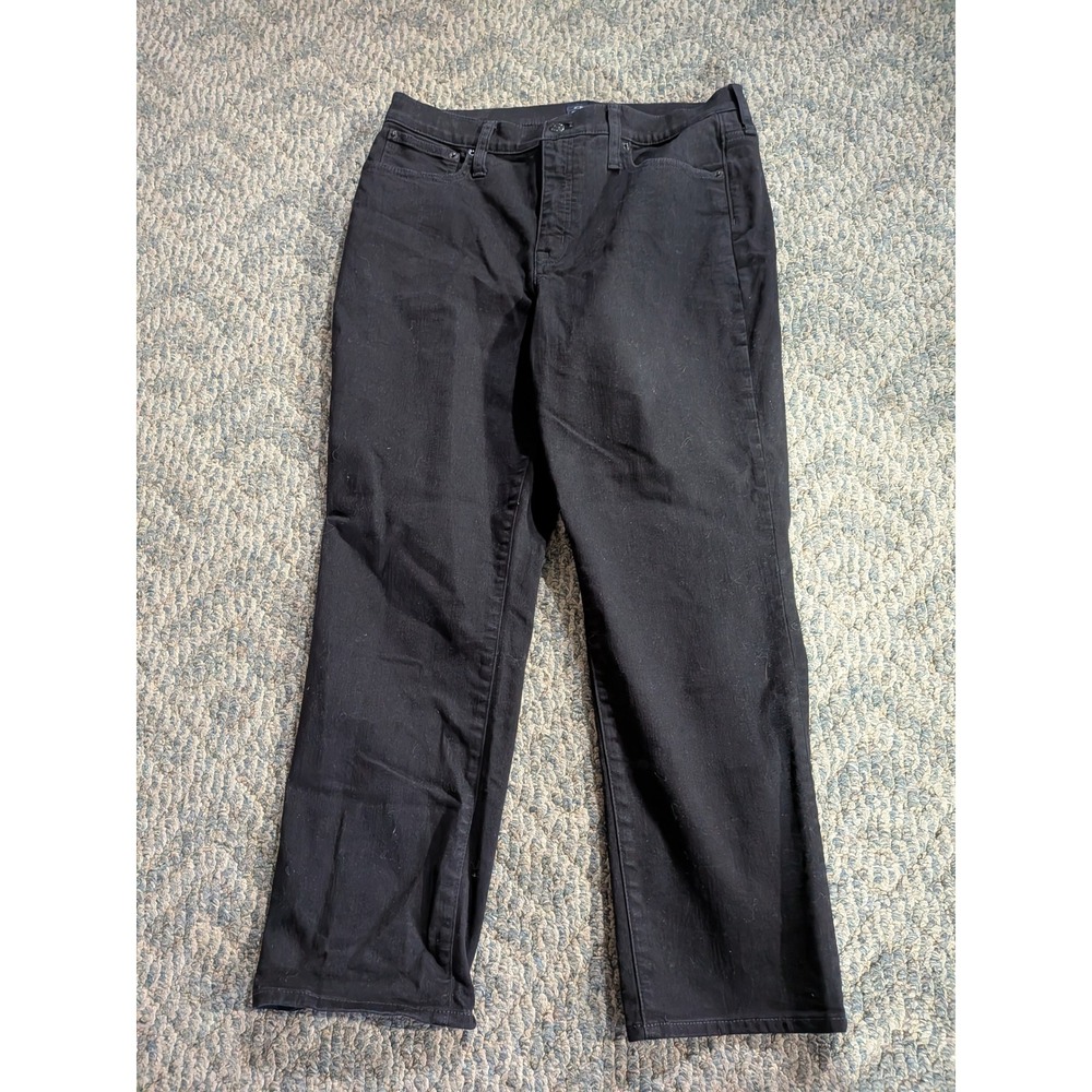 J.Crew Essential Straight Re-Imagined Black Jeans Size 31 BT022 FA25